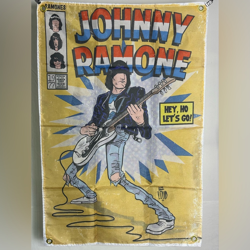 The Ramones Banner Tapestry 3x2Ft. With 4 Grommets